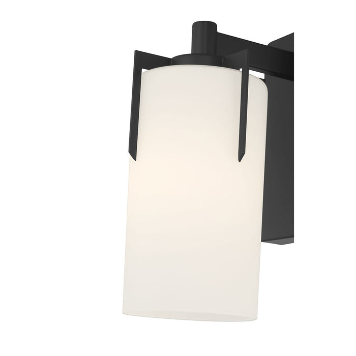 Millennium Froselle 1Lt Wall Sconce, Black/White Frosted
