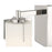 Millennium Froselle 1Lt Wall Sconce, Nickel/White Frosted
