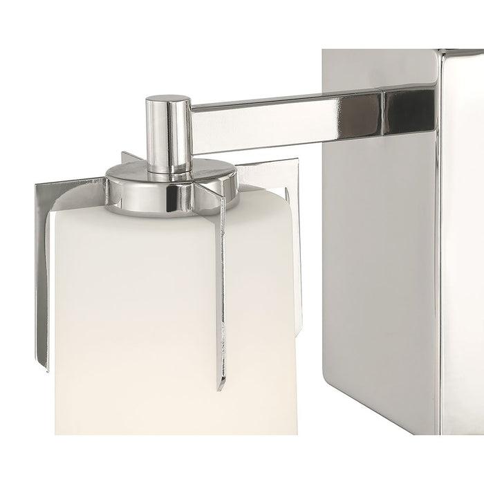Millennium Froselle 1Lt Wall Sconce, Nickel/White Frosted