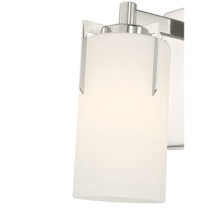 Millennium Froselle 1Lt Wall Sconce, Nickel/White Frosted