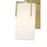Millennium Froselle 1Lt Wall Sconce, Brass/White Frosted