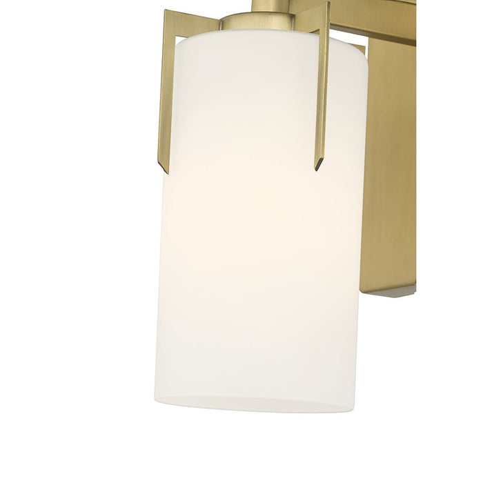 Millennium Froselle 1Lt Wall Sconce, Brass/White Frosted