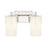 Millennium Froselle 2Lt Bathroom Vanity Light, Nickel/White Frosted