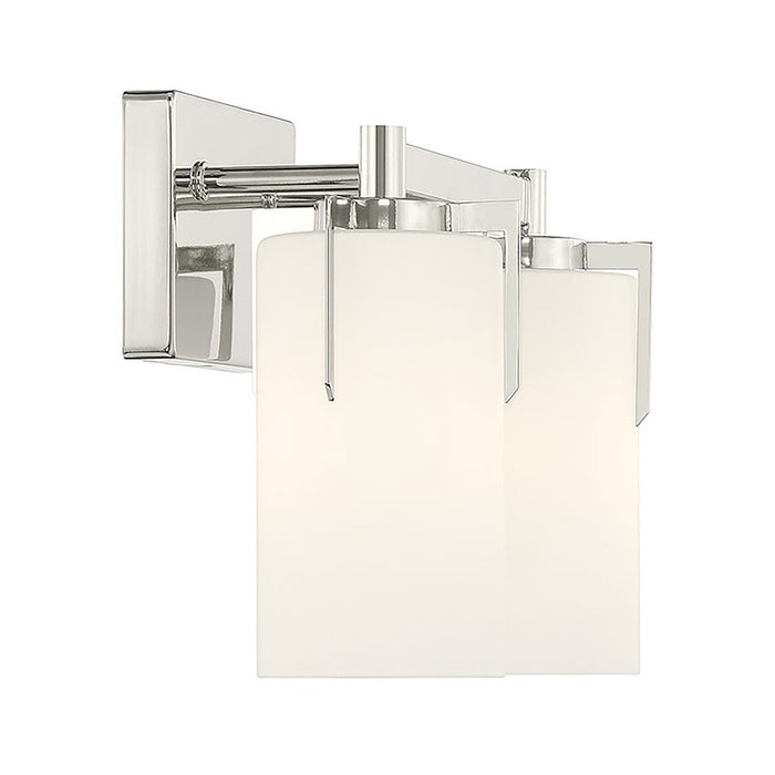 Millennium Froselle 2Lt Bathroom Vanity Light, Nickel/White Frosted
