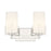 Millennium Froselle 2Lt Bathroom Vanity Light, Nickel/White Frosted