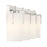 Millennium Froselle 4Lt Bathroom Vanity Light, Nickel/White Frosted