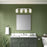 Millennium Froselle 4Lt Bathroom Vanity Light, Nickel/White Frosted