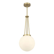 Millennium Lighting Vellin 1Lt Pendant, Brass/Shiny Opal - 65101-VB