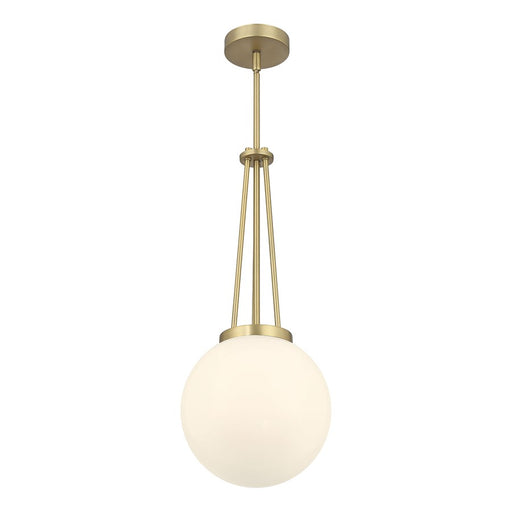 Millennium Lighting Vellin 1Lt Pendant, Brass/Shiny Opal - 65101-VB