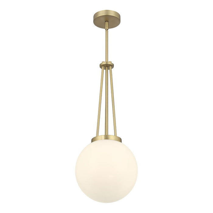 Millennium Lighting Vellin 1Lt Pendant, Brass/Shiny Opal - 65101-VB