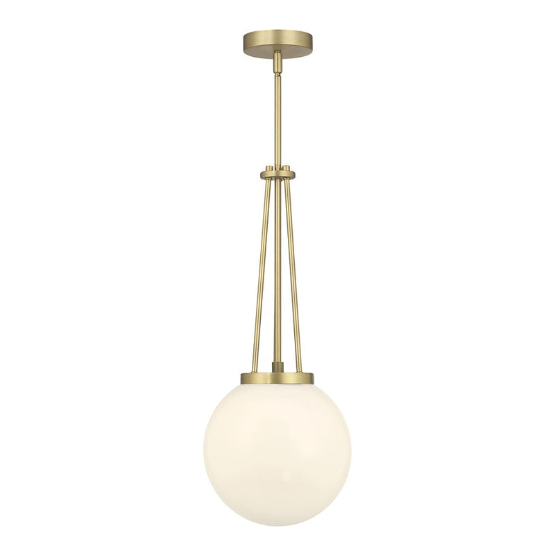 Millennium Lighting Vellin 1Lt Pendant, Brass/Shiny Opal
