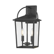 Millennium Lighting Strathden 2Lt Outdoor Wall Sconce, Coated Black - 66202-PBK