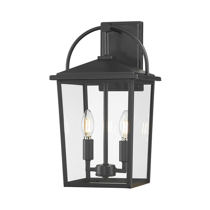 Millennium Lighting Strathden 2Lt Outdoor Wall Sconce, Coated Black - 66202-PBK