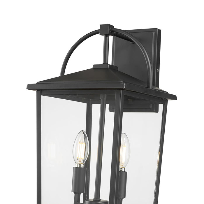 Millennium Lighting Strathden 2Lt Outdoor Wall Sconce, Coated Black