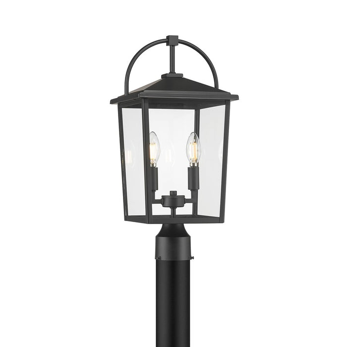 Millennium Lighting Strathden 2Lt Outdoor Post Light, Coated Black - 66302-PBK