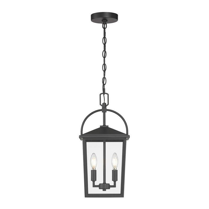 Millennium Lighting Strathden 2Lt Outdoor Pendant, Coated Black