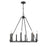 Millennium Florence Chandelier, Matte Black -