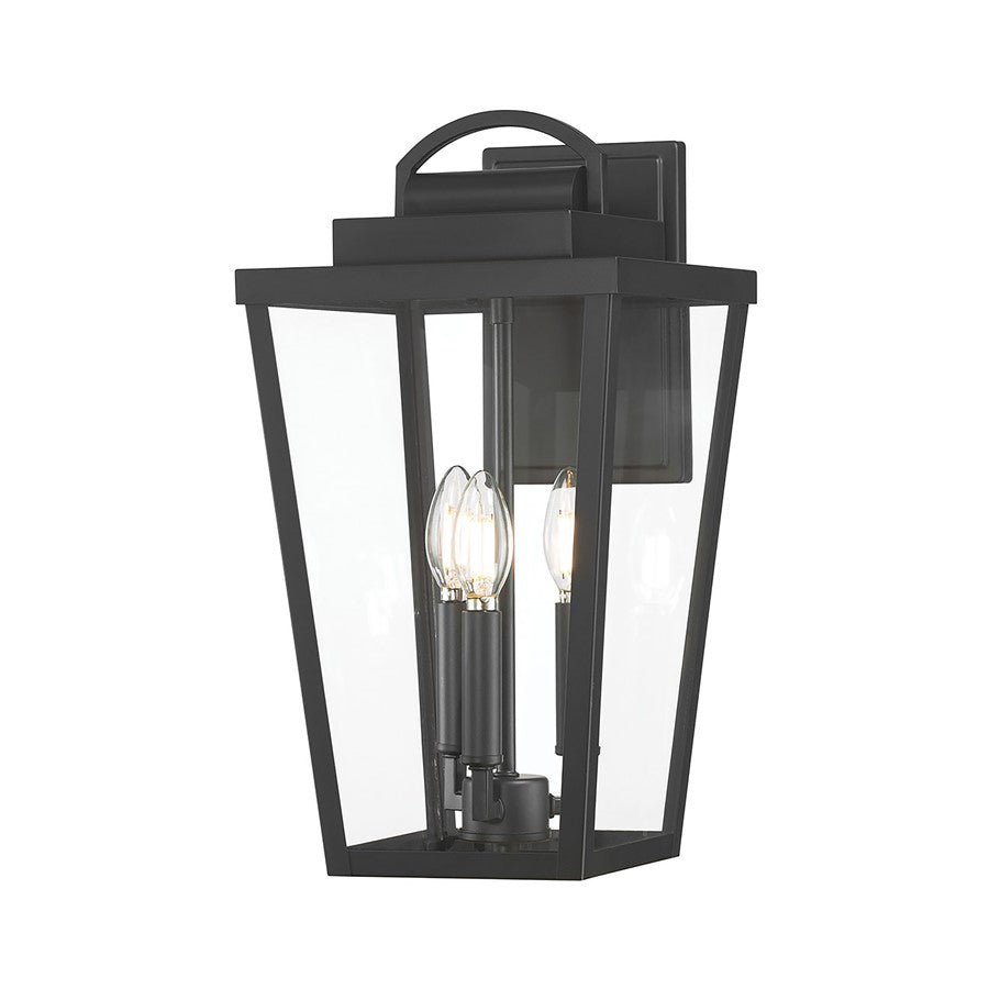 Millennium Lighting Brenwick 3Lt Outdoor Wall Sconce, Coated Black - 68003-PBK