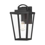 Millennium Lighting Brenwick 1Lt 15" Outdoor Wall Sconce, Black - 68201-PBK