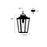 Millennium Lighting Brenwick 1Lt Outdoor Pendant, Coated Black
