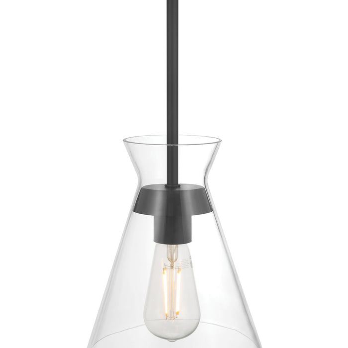 Millennium Lighting Amarella 1 Light 9" Pendant, Matte Black/Clear