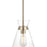 Millennium Lighting Amarella 1 Light 9" Pendant, Modern Gold/Clear