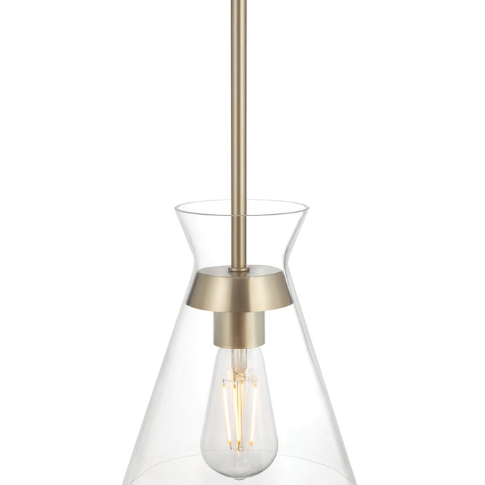 Millennium Lighting Amarella 1 Light 9" Pendant, Modern Gold/Clear
