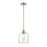 Millennium Asheville 1 Light 47.5" Semi-Flush Mount, Nickel/Clear