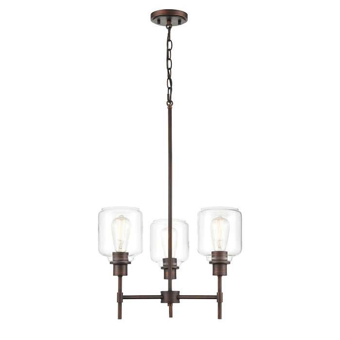 Millennium Asheville 3 Light 29.5" Chandelier, Bronze