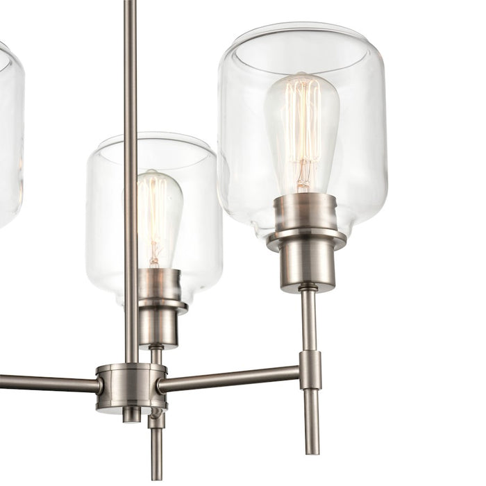 Millennium Asheville 3 Light 29.5" Mini-Pendant Light, Satin Nickel