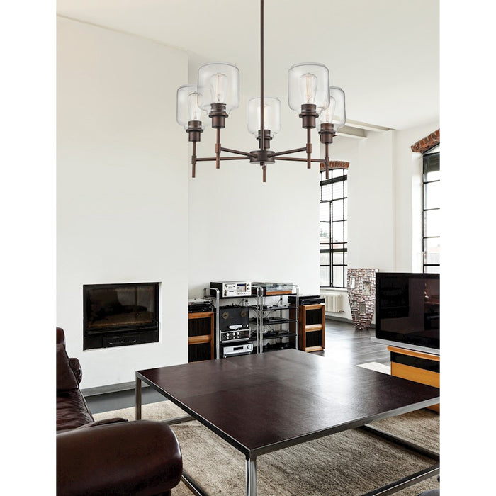 Millennium Asheville 5 Light 29.5" Mini-Pendant, Rubbed Bronze -