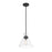 Millennium Lighting Amarella 1 Light 10" Pendant, Matte Black/Clear - 69101-MB
