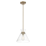 Millennium Lighting Amarella 1 Light 10" Pendant, Modern Gold/Clear - 69101-MG