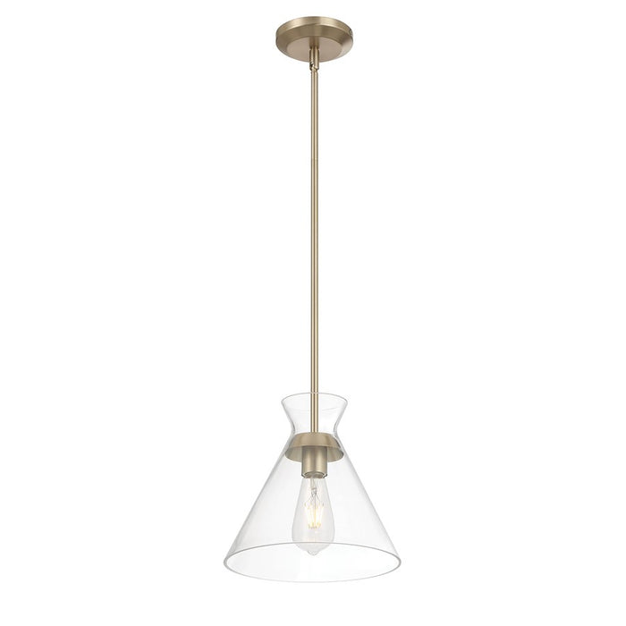 Millennium Lighting Amarella 1 Light 10" Pendant, Modern Gold/Clear - 69101-MG