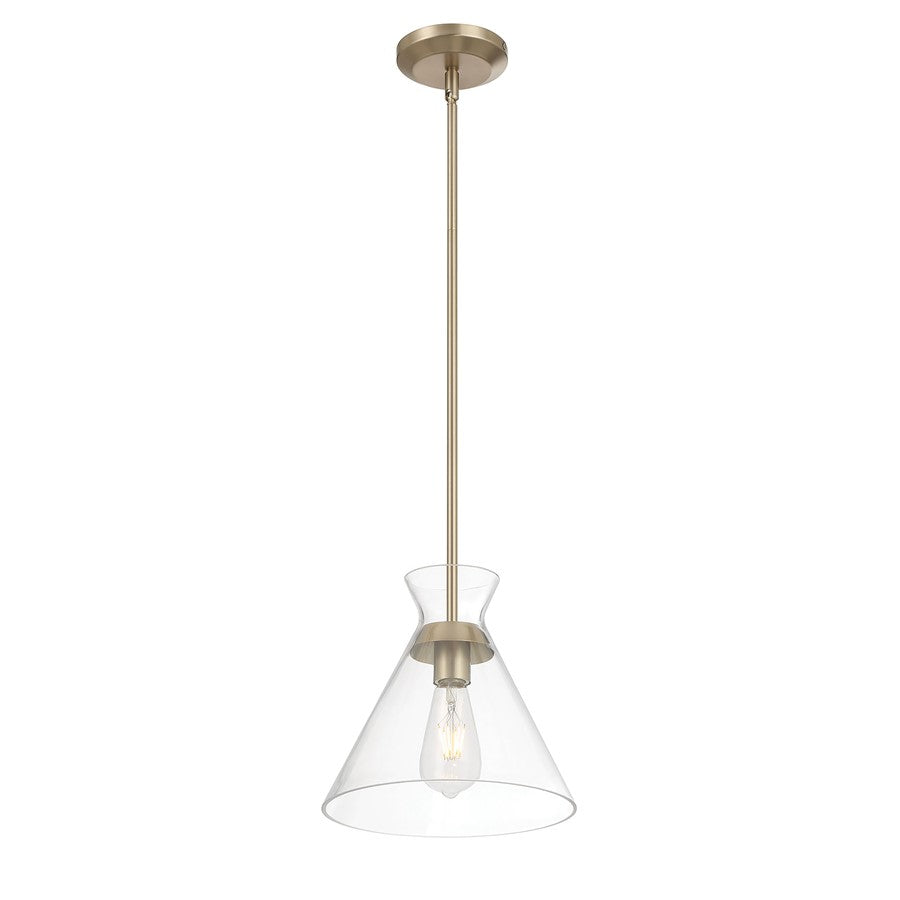 Millennium Lighting Amarella 1 Light 10" Pendant, Modern Gold/Clear - 69101-MG