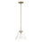 Millennium Lighting Amarella 1 Light 10" Pendant, Modern Gold/Clear