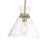 Millennium Lighting Amarella 1 Light 10" Pendant, Modern Gold/Clear