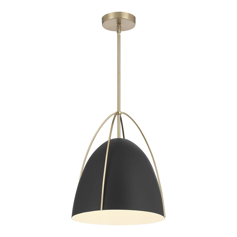 Millennium Lighting Pomelle 1 Light Pendant, Matte Black - 69201-MB-MG