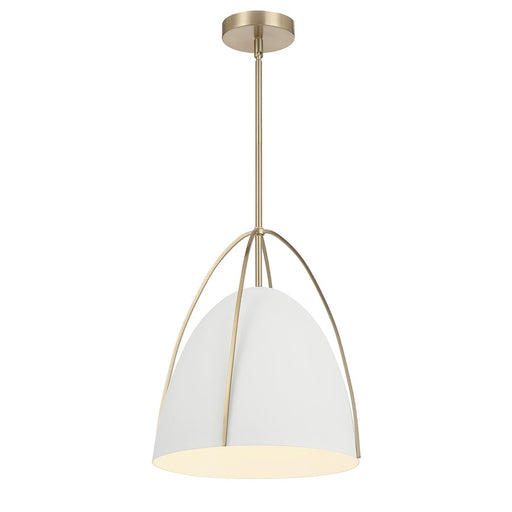 Millennium Lighting Pomelle 1 Light Pendant, Matte White - 69201-MW-MG