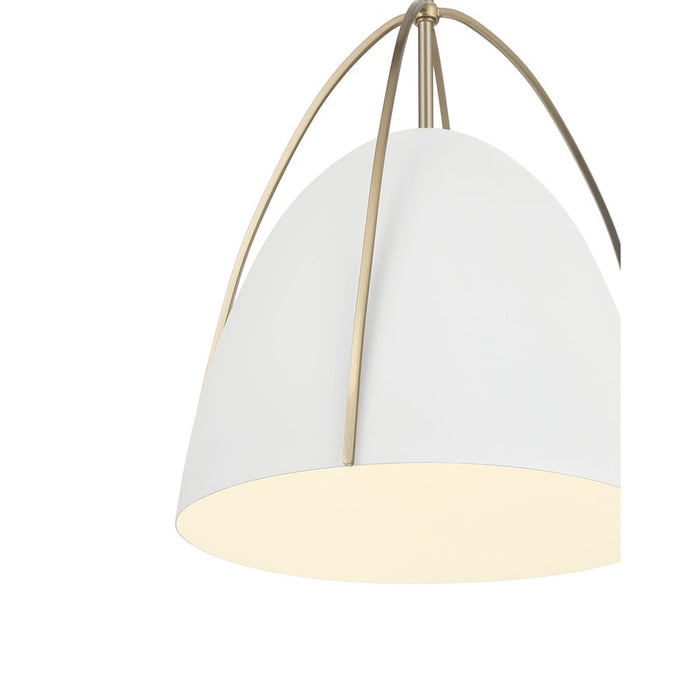 Millennium Lighting Pomelle 1 Light Pendant, Matte White