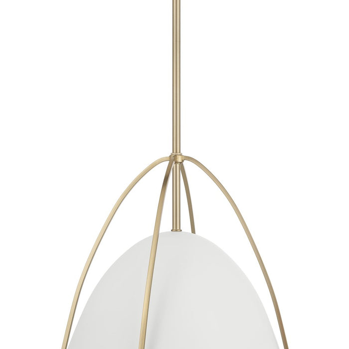 Millennium Lighting Pomelle 1 Light Pendant, Matte White