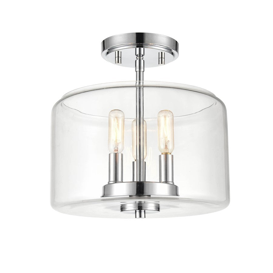 Millennium Lighting Asheville 3 Light Semi-Flush Mount