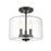 Millennium Lighting Asheville 3 Light Semi-Flush Mount