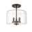 Millennium Lighting Asheville 3 Light Semi-Flush Mount