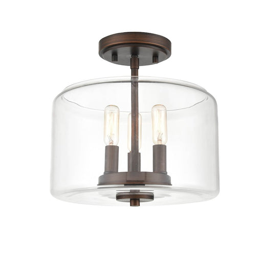 Millennium Lighting Asheville 3 Light Semi-Flush Mount