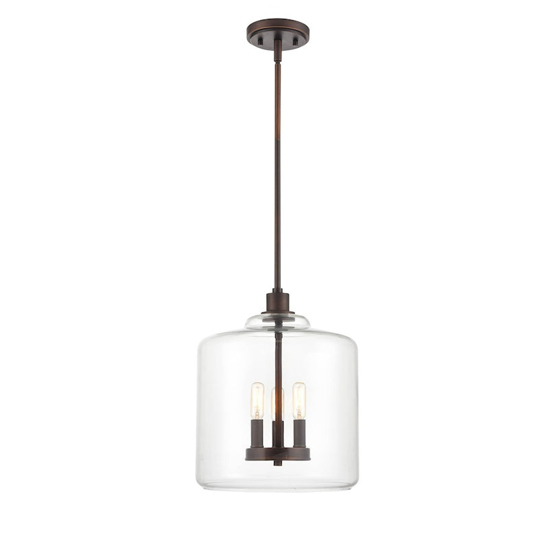 Millennium Asheville 3 Light 50.5" Pendant, Rubbed Bronze
