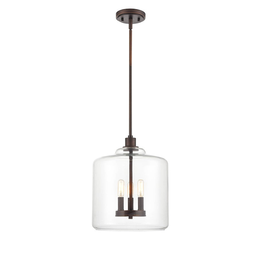 Millennium Asheville 3 Light 50.5" Pendant, Rubbed Bronze