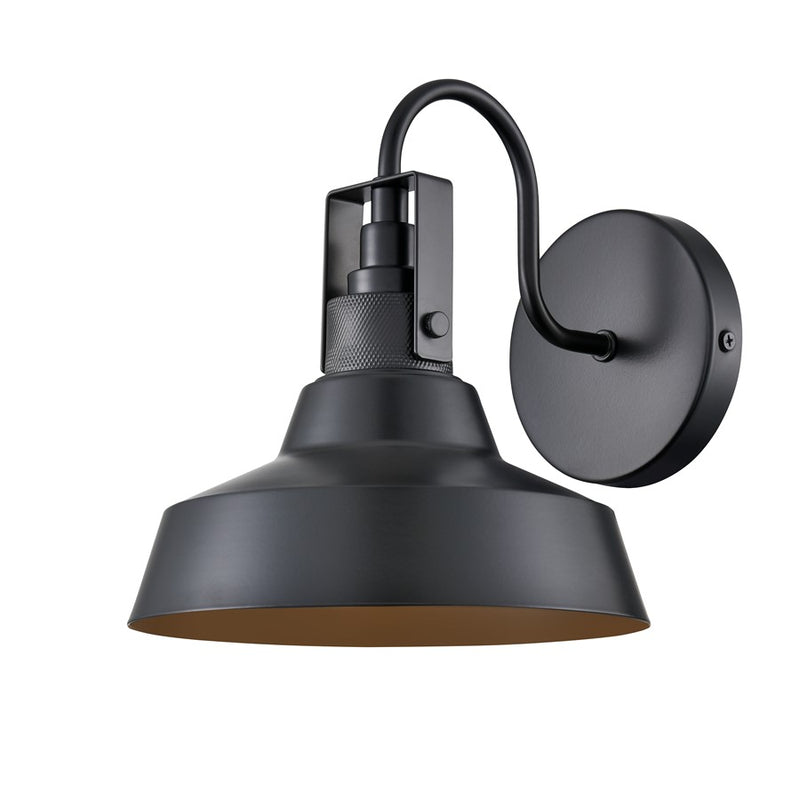 Millennium Lighting Axell 1Lt 9" Outdoor Wall Sconce, Black - 71001-PBK
