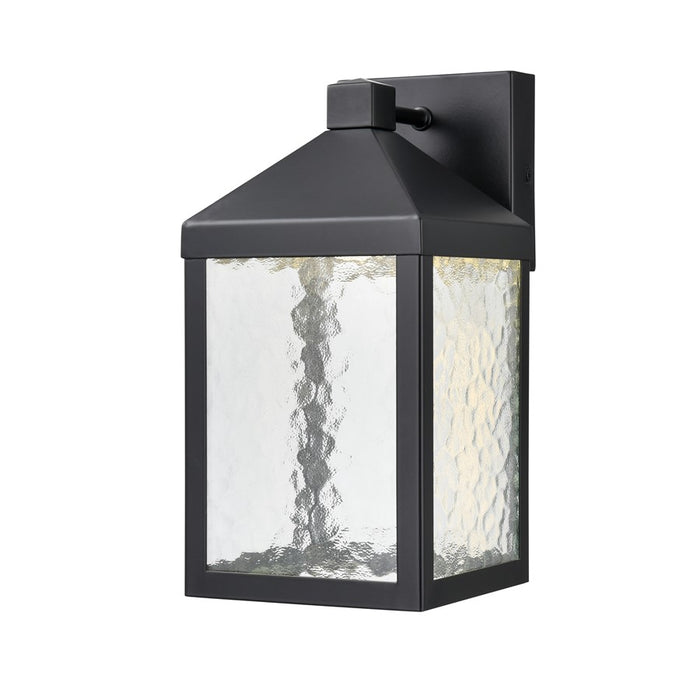 Millennium Lighting Aaron 12" Outdoor Wall Sconce, Black/Clear