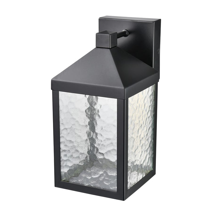 Millennium Lighting Aaron 12" Outdoor Wall Sconce, Black/Clear